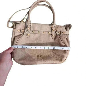 Jessica Simpson Shoulder Tote Style Purse Handbag Brown *See Description